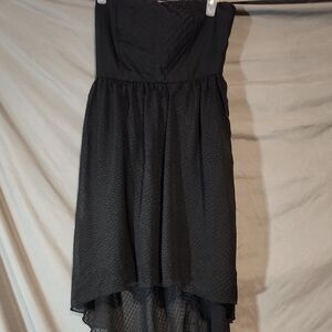 Papaya Black High Low Strapless Dress